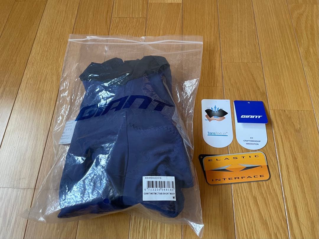 GIANT Instinct ビブショーツ Mサイズ ネイビー ブルー 青