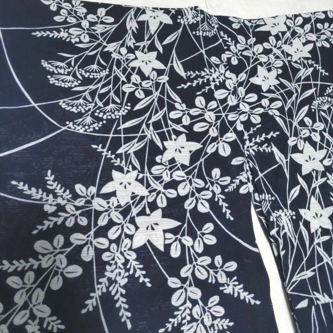 竺仙　綿絽　浴衣　木綿