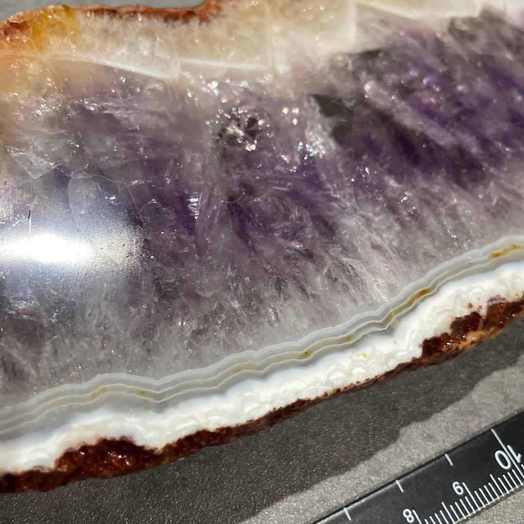 天然石　ファントムアメジスト　スライス　スラブ　原石