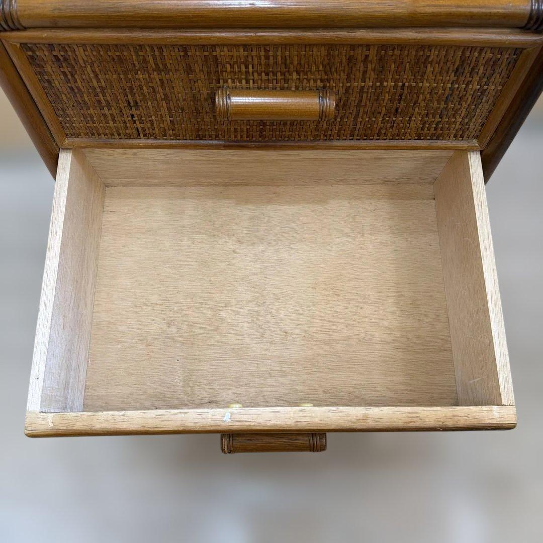 ナチュラルラタン 4段チェスト