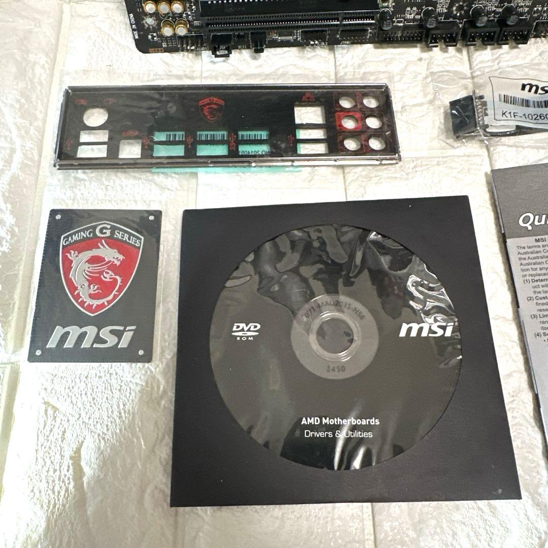 正常動作品　取説他付属品付　msi ATX マザーボード　970 GAMING