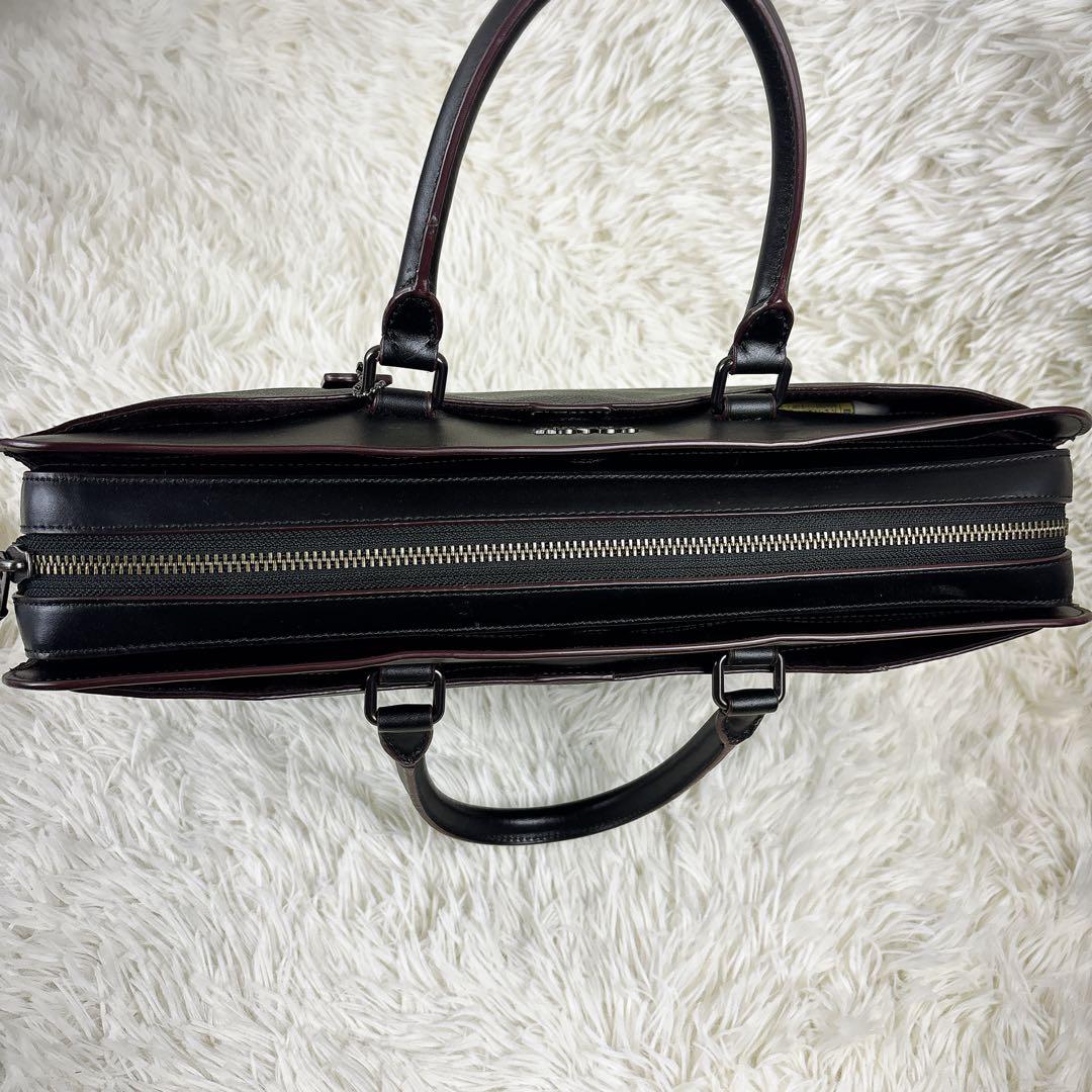 美品✨COACH 2way ブリーフケース ビジネス シグネチャー A4 自立