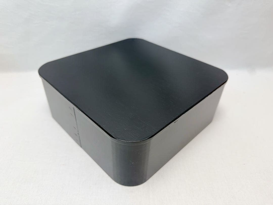 未使用 茶道具 木製 一閑塗 神折敷 炭入れ 炭取 紙箱