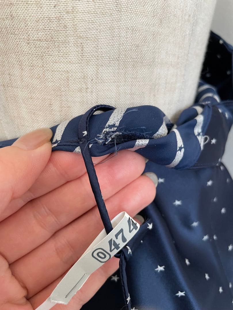 MARTIN MARGIELA期 白タグ /ネイビー ドット柄 キャミソール