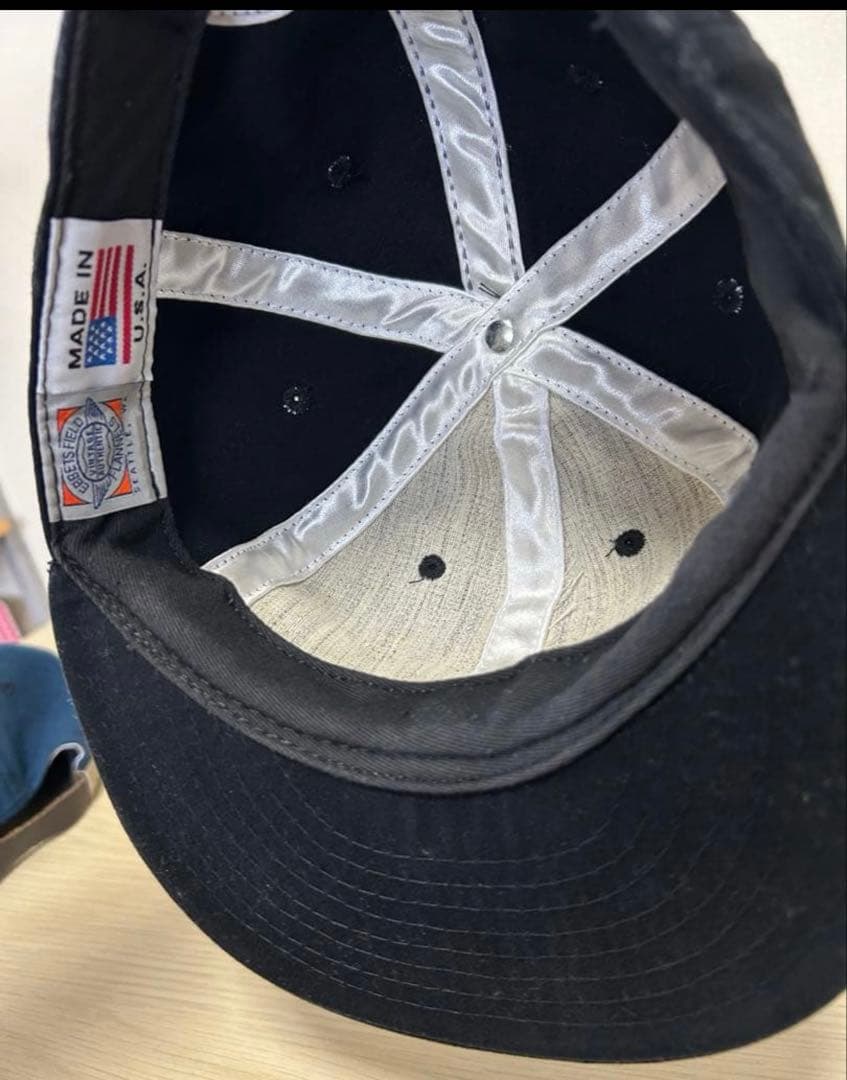 美品　エベッツフィールド　ベースボールキャップ 黒