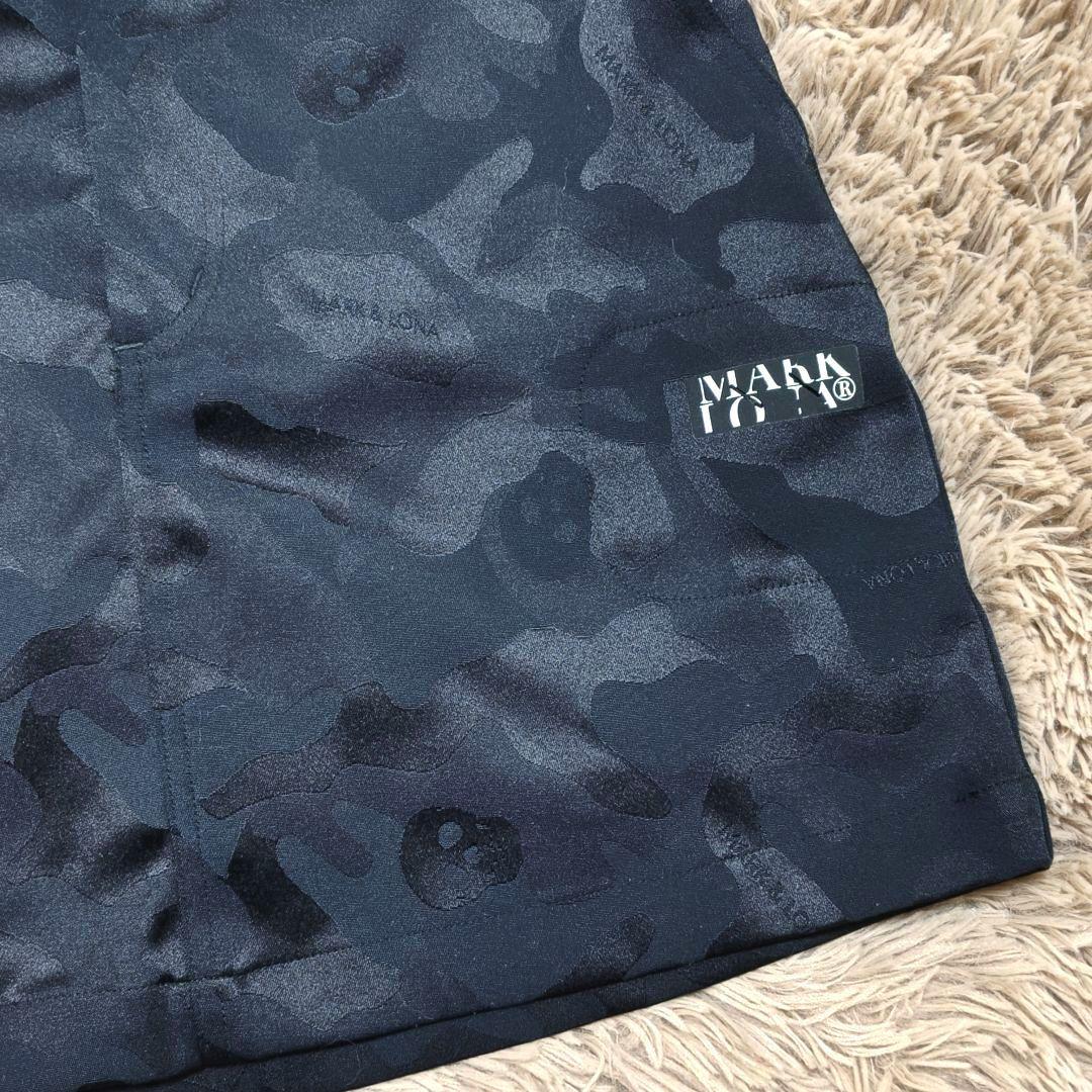 マークアンドロナ　スカート　スカル　カモフラ　迷彩　ブラック　36