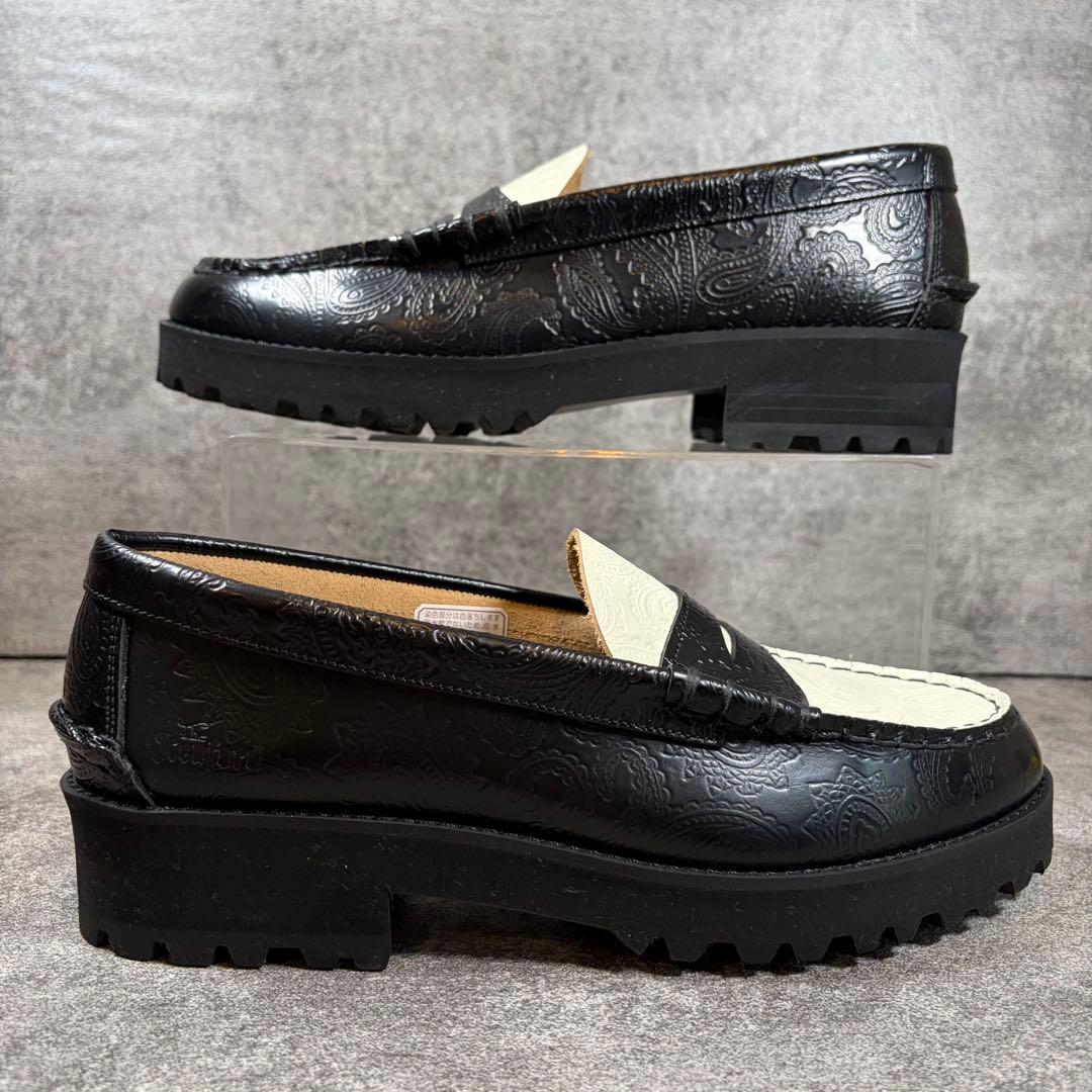 そ*ん様 極美品✨　ケンフォード　ローファー　ペイズリー　24.5cm 黒