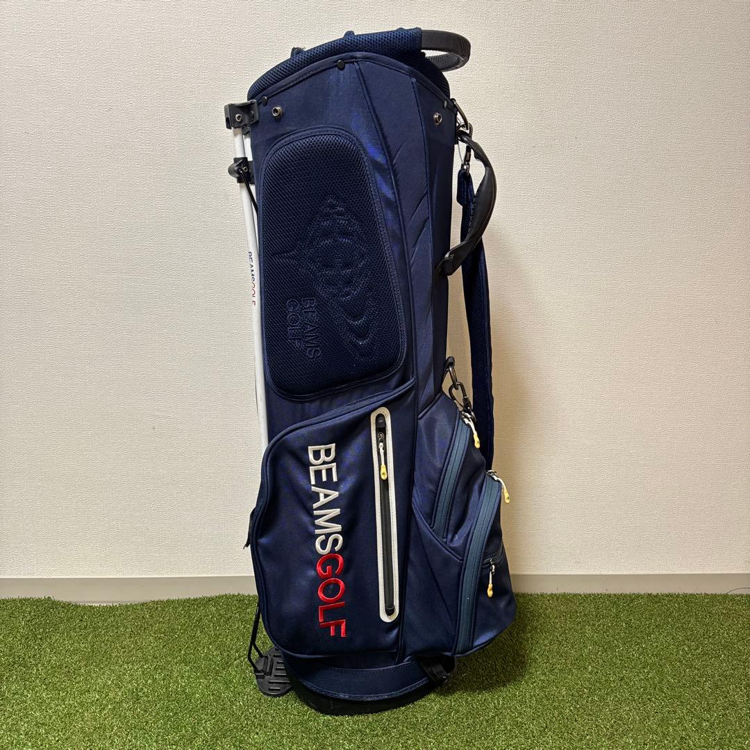 BEAMS GOLF ビームスゴルフ ネイビー キャディバッグ スタンド式