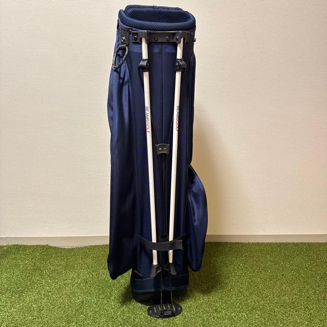 BEAMS GOLF ビームスゴルフ ネイビー キャディバッグ スタンド式