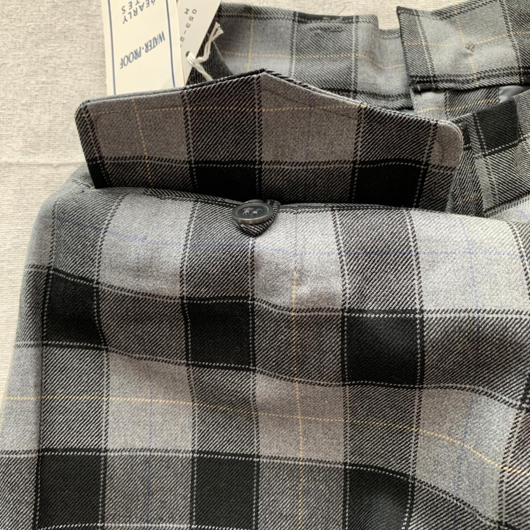 新品タグ　パーリーゲイツ　ショートウールパンツ　チェック柄　M　撥水加工　ゴルフ