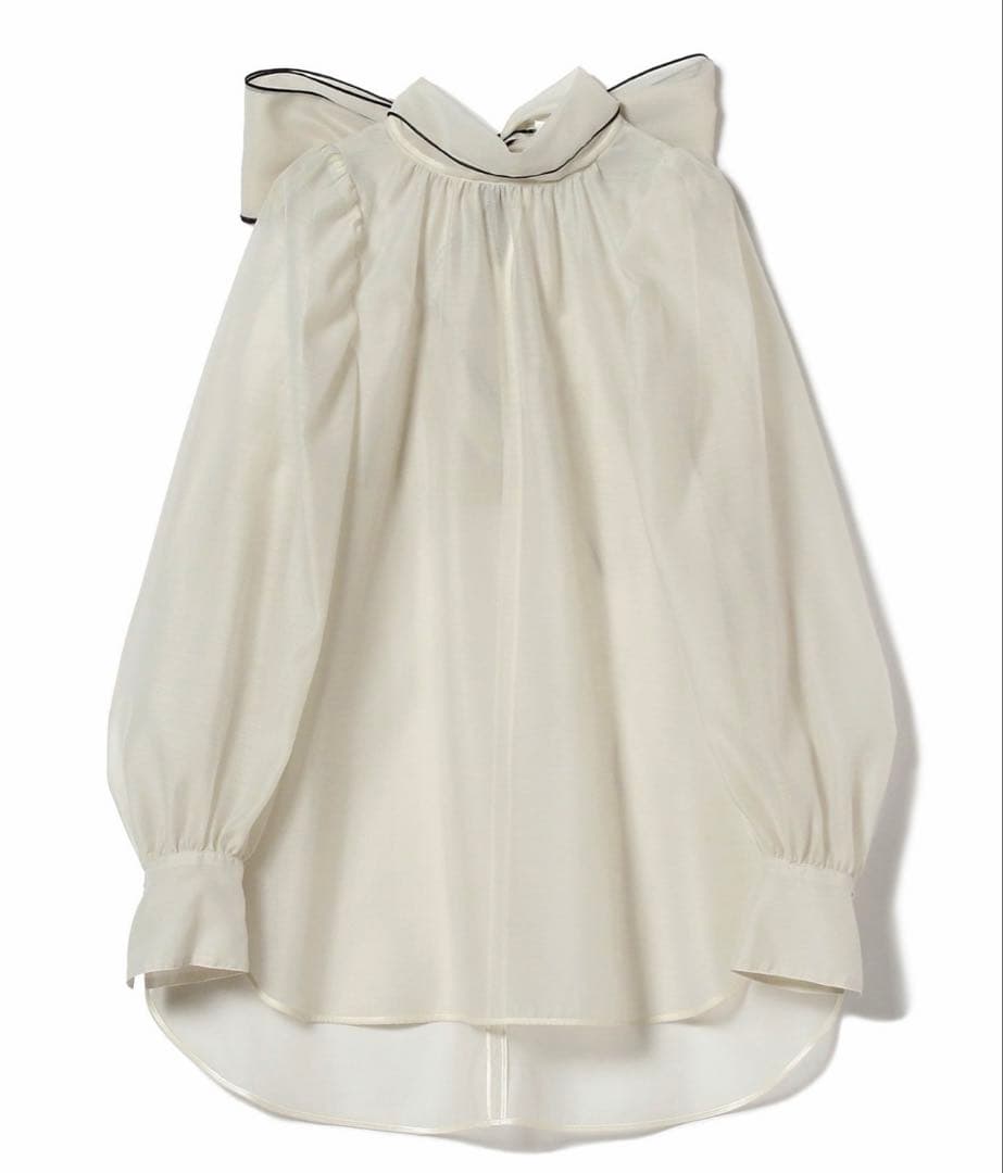 サムライク！【美品】ビームス　オーガンジー リボンブラウス　セレモニー