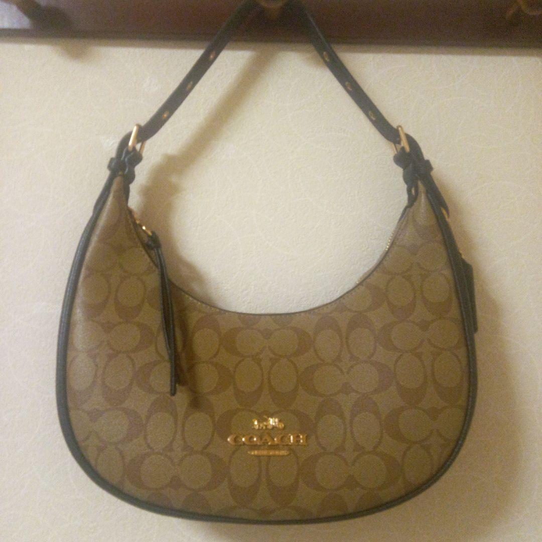 専用　COACH ハンドバッグ ブラウン ロゴパターン
