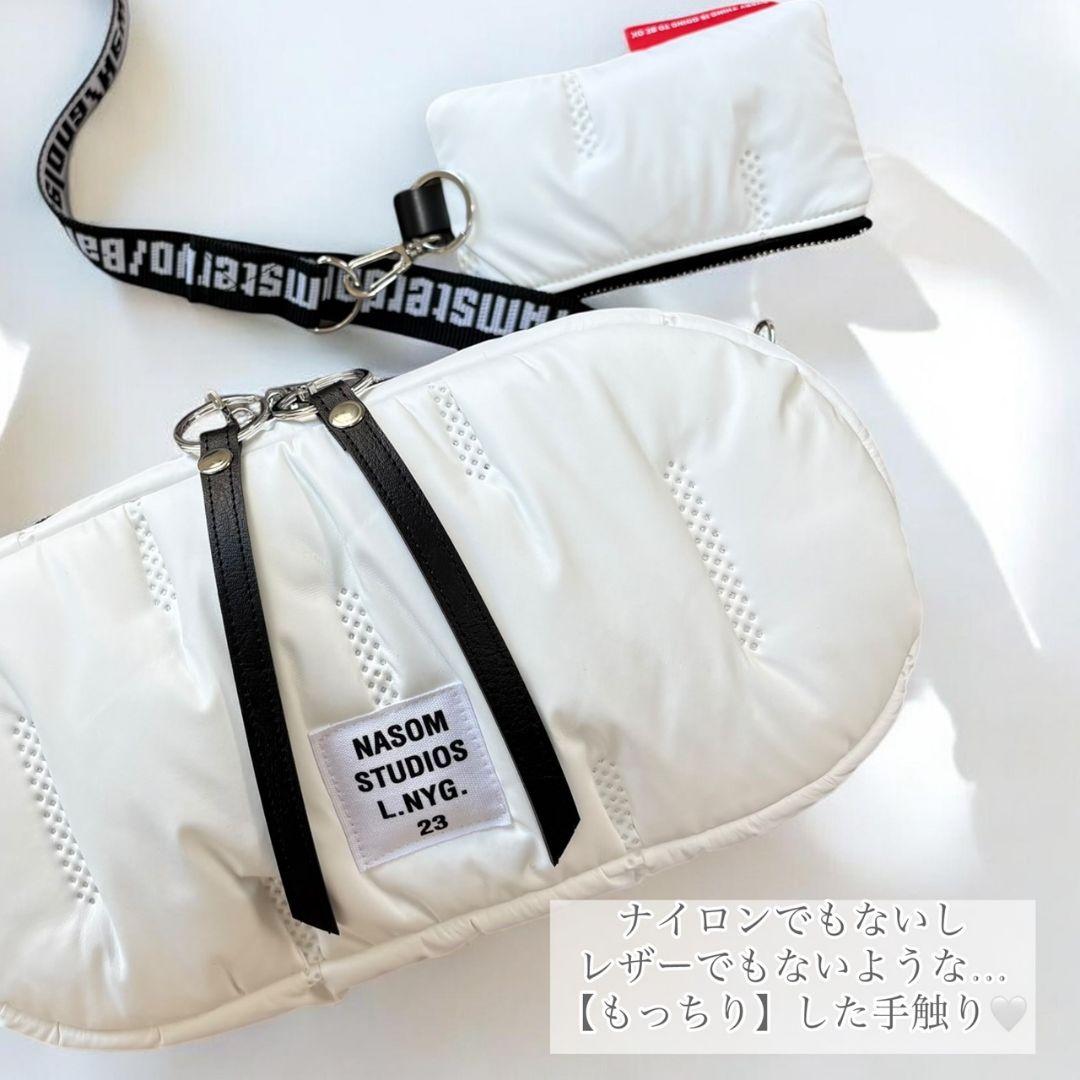 QUILTING shoulder bag ポーチ付／White