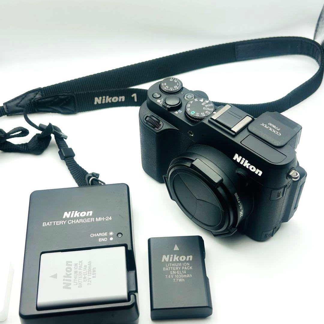 【美品】Nikon ニコン デジタルカメラ COOLPIX P7800 ブラック