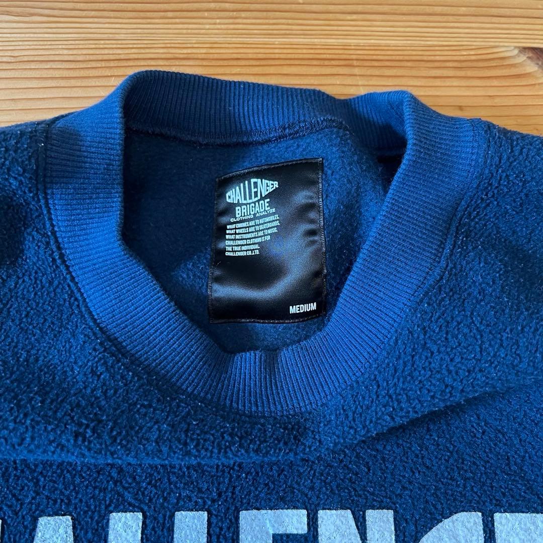 CHALLENGER カレッジロゴフリース　ネイビー　M