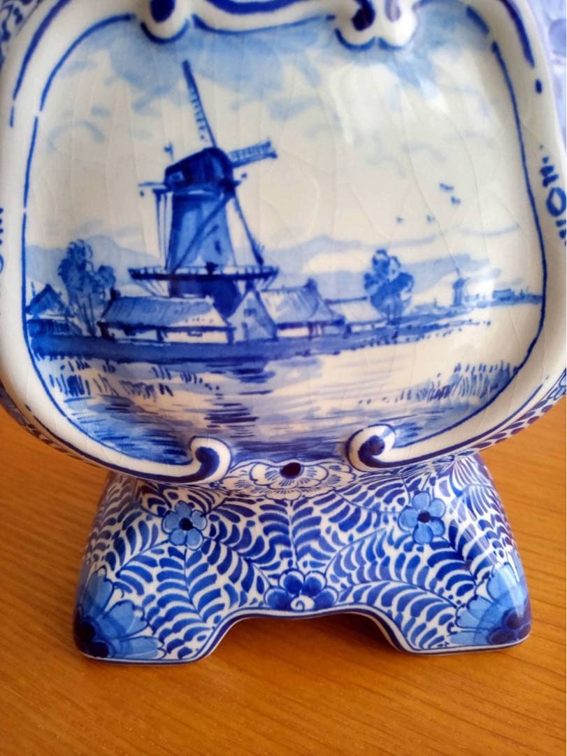 ロイヤルデルフト 阿蘭陀　ロウソク立て　燈台　美術品　キャンドルホルダー