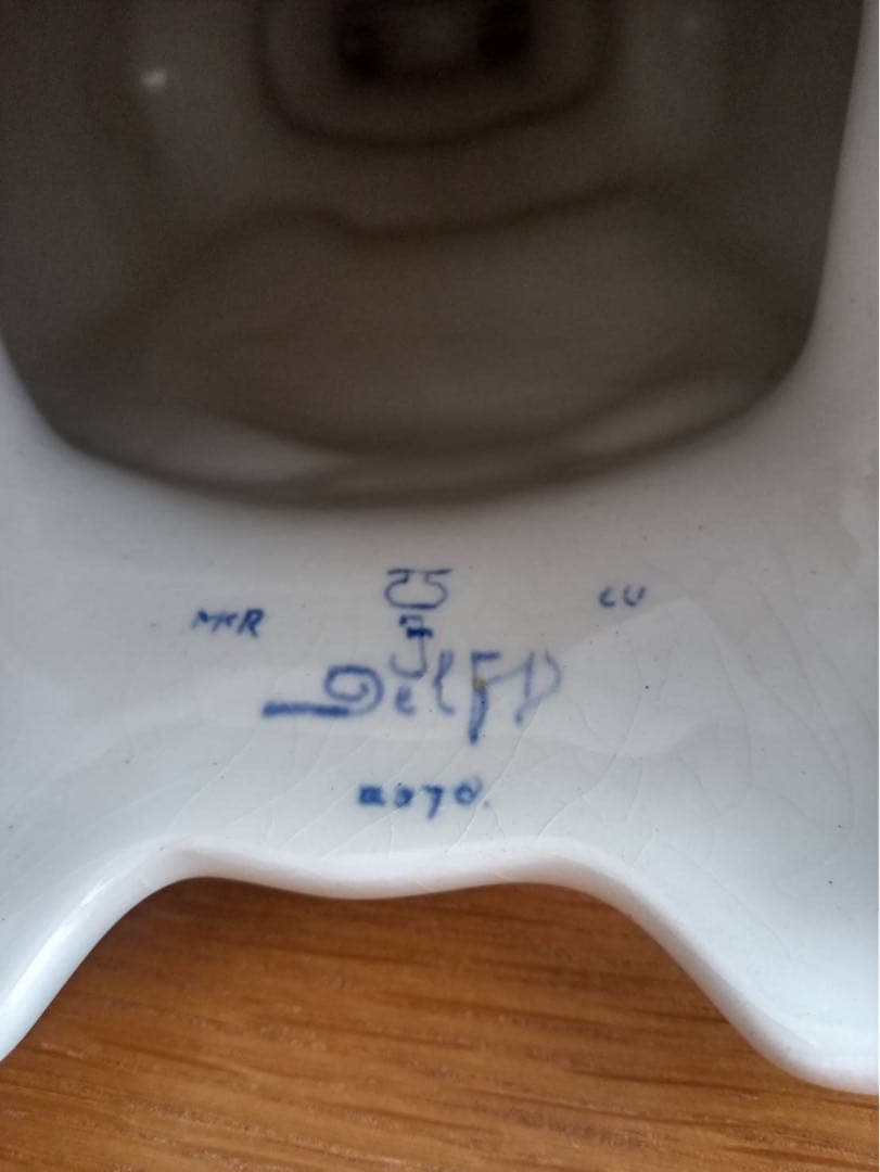 ロイヤルデルフト 阿蘭陀　ロウソク立て　燈台　美術品　キャンドルホルダー