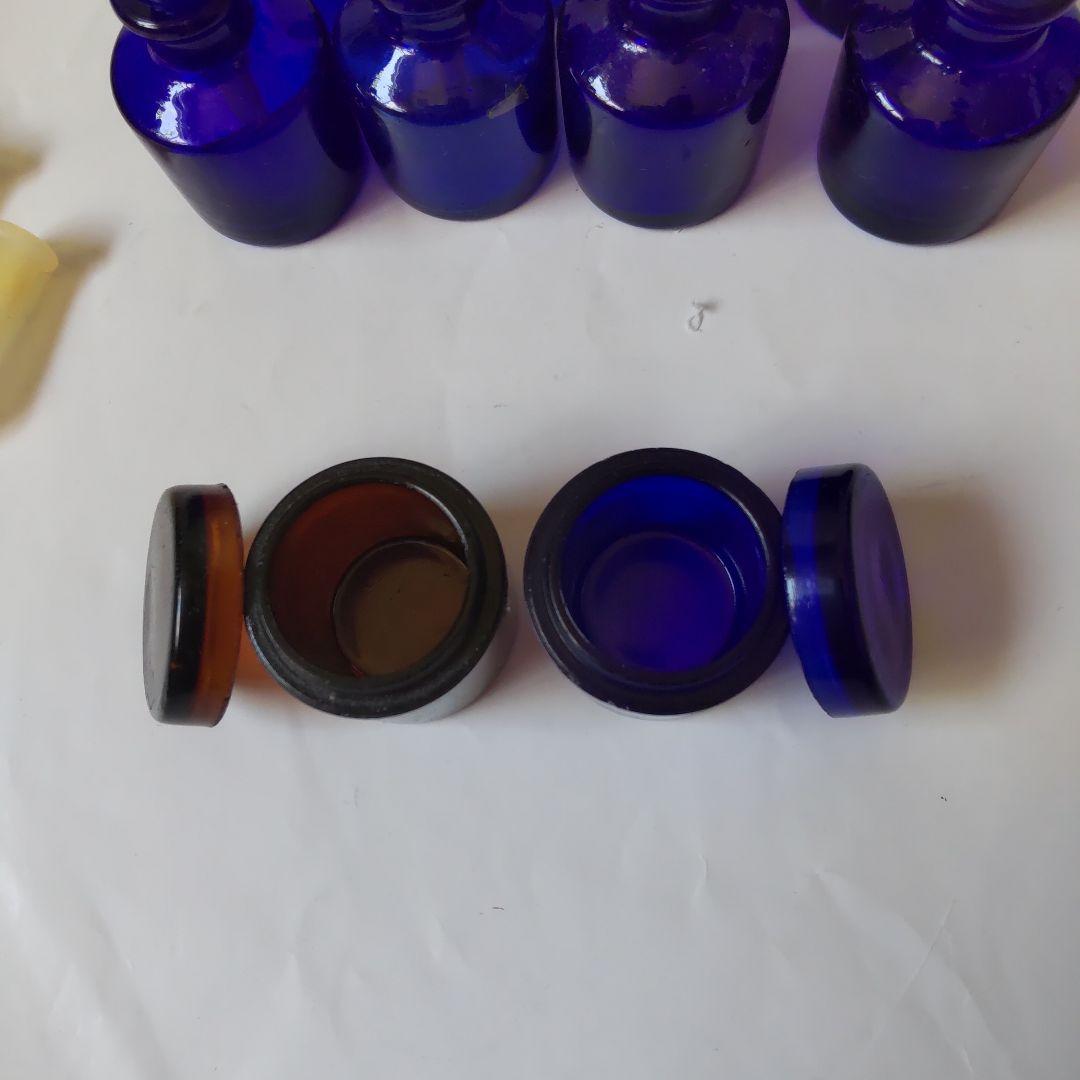 myaon66ボトルディギングインク瓶ガラス製小瓶8スポイト軸7蓋付瓶2個