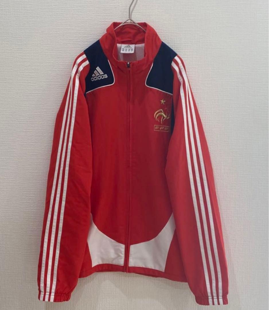 良デザイン！ トラックトップ フランス代表 adidas／トラックジャケット