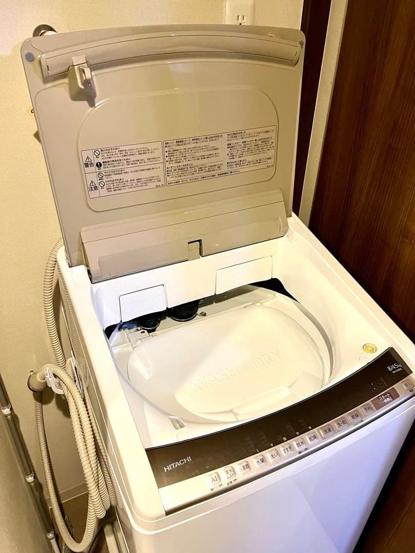 HITACHI ビートウォッシュ 洗濯乾燥機 BW-DV80E クリーニング済