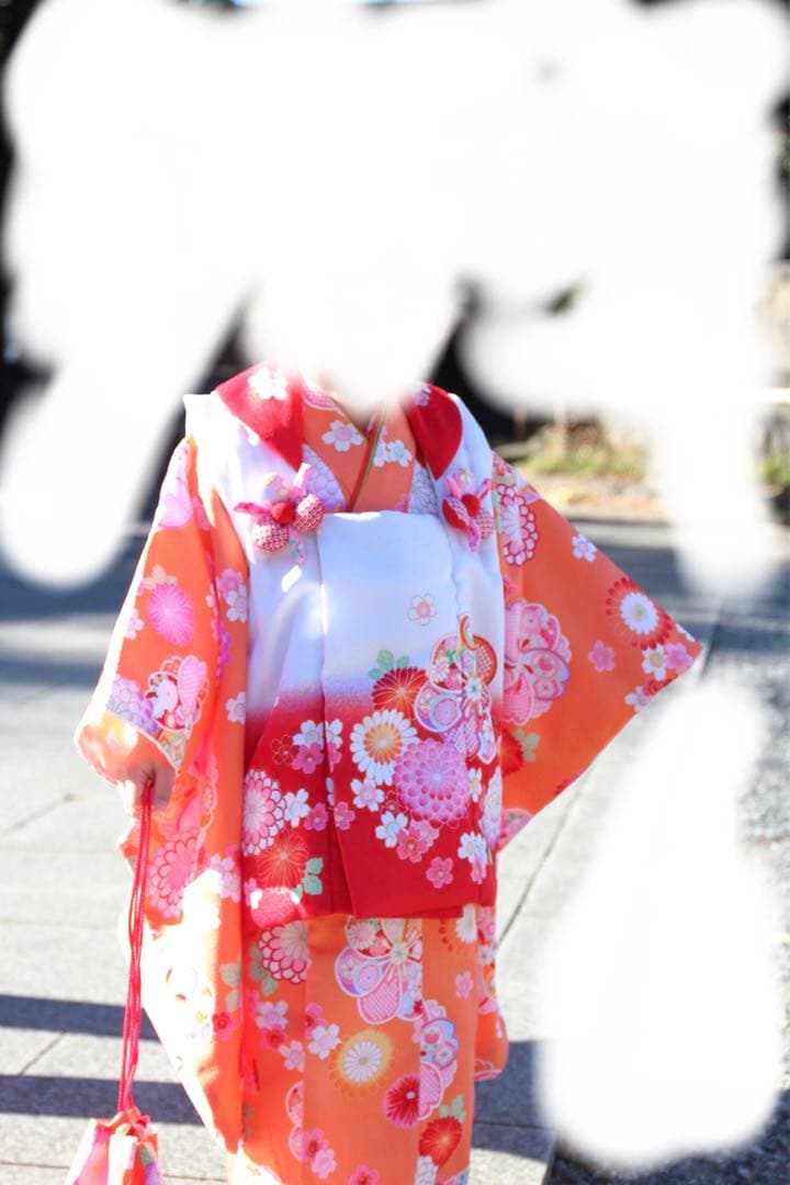 3歳　七五三　着物　お祝い着　被布セット