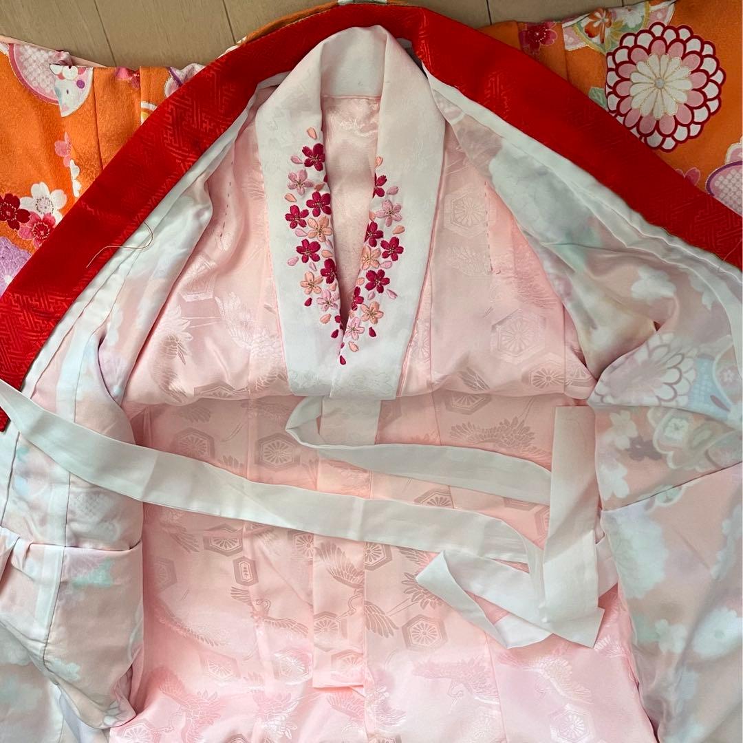 3歳　七五三　着物　お祝い着　被布セット