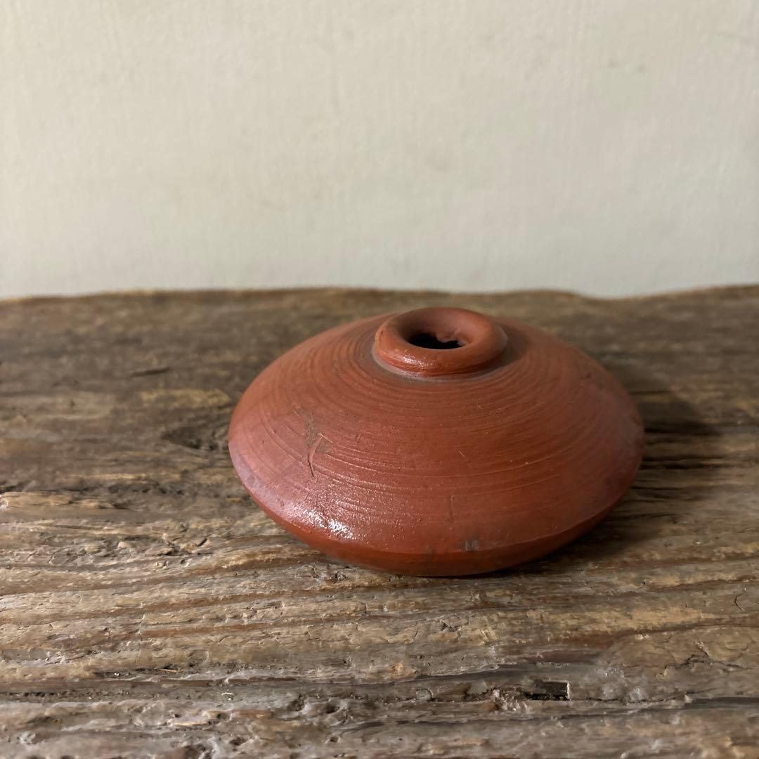 備前油壷　江戸幕末〜明治　小壺 花器 民藝 アンティーク　検:白洲正子　李朝