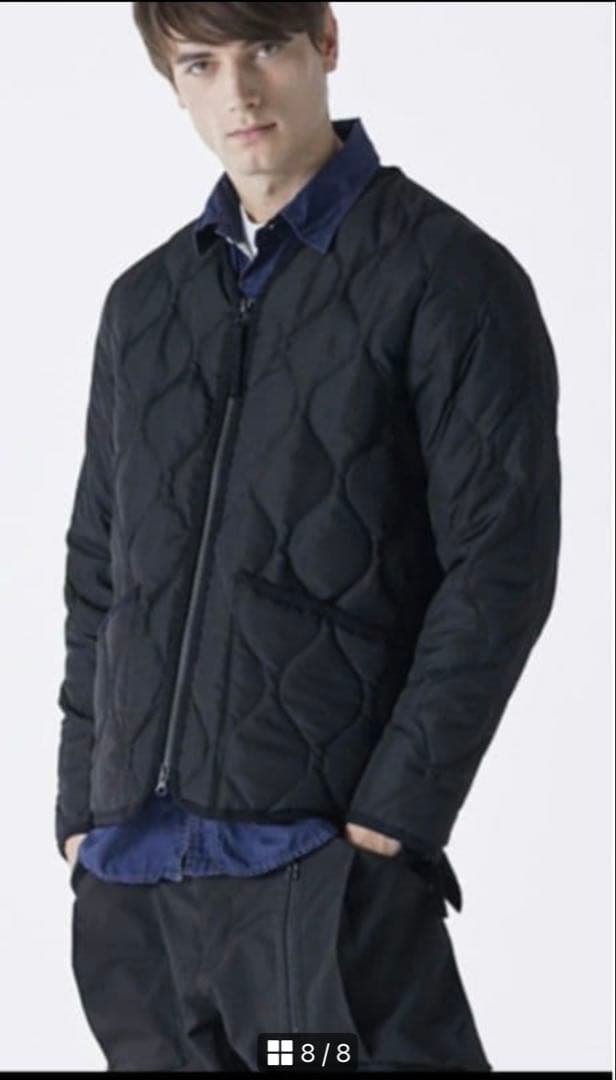 シュウ 様TAION ミリタリー ジップ Vネック ダウン ジャケット L 美品