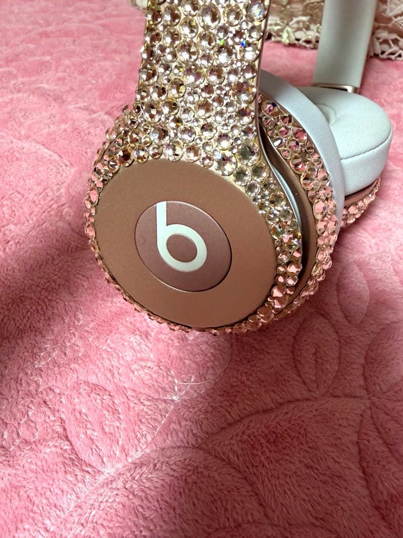 ビーツ　beats ワイヤレスヘッドセット ストーン装飾 ローズゴールド　正規品