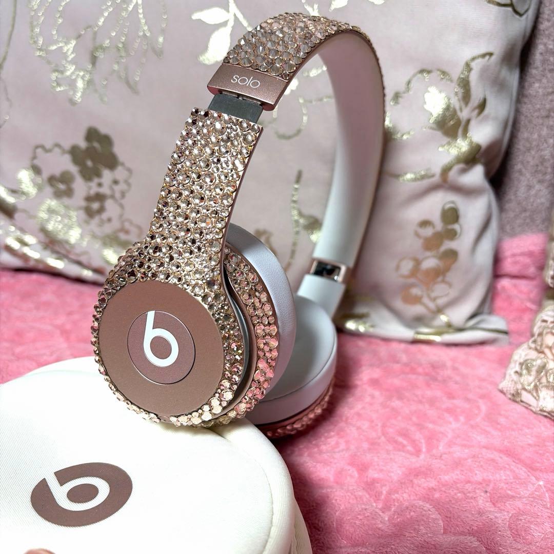 ビーツ　beats ワイヤレスヘッドセット ストーン装飾 ローズゴールド　正規品