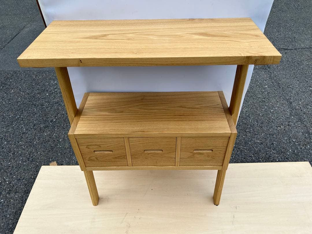 [たのメル便] ホワイトアッシュ　立てかけボード　無垢材　新品未使用