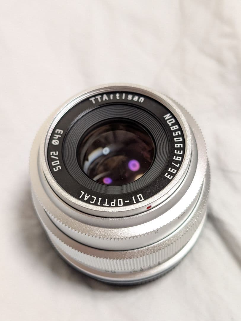 【Lマウント】TTArtisan 50mm f2 シルバー 限定カラー