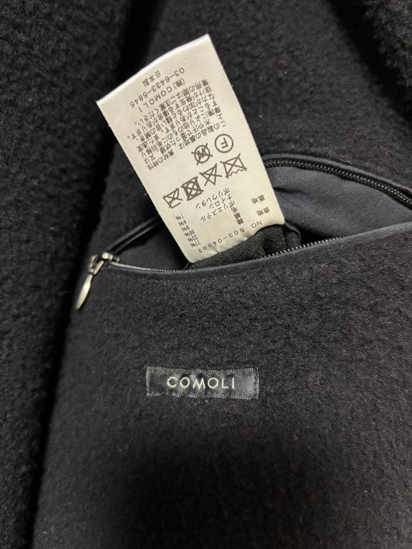 COMOLI 20AW コットンシルクフーデッドコート サイズ1 タグあり