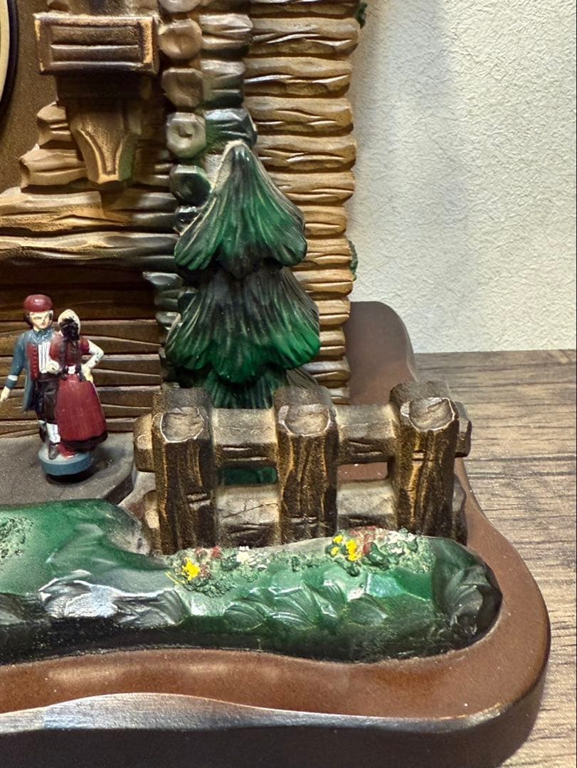 本日限定値下げ【送料込み】リズム時計工業　置き時計 からくり時計 花のワルツ