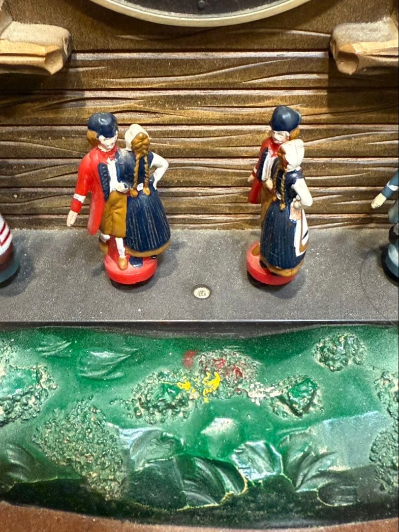 本日限定値下げ【送料込み】リズム時計工業　置き時計 からくり時計 花のワルツ