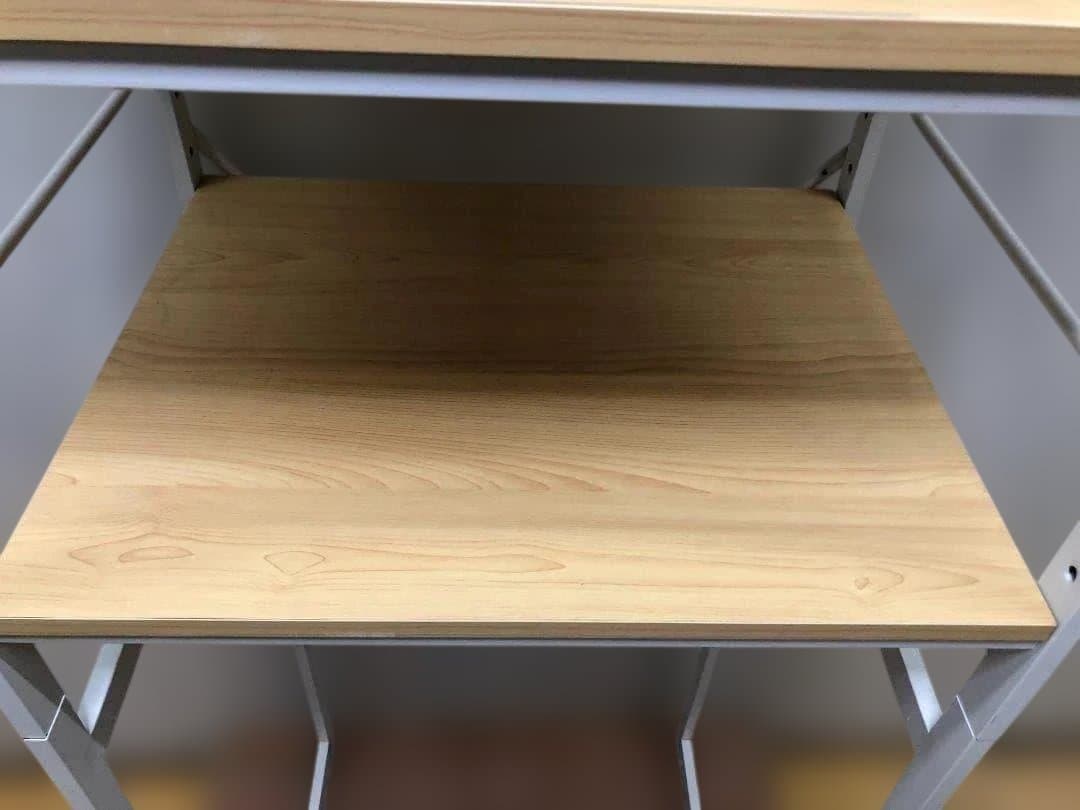 【送料無料】ラック 棚 木目調 棚板付き スチールラック 88142-4-020