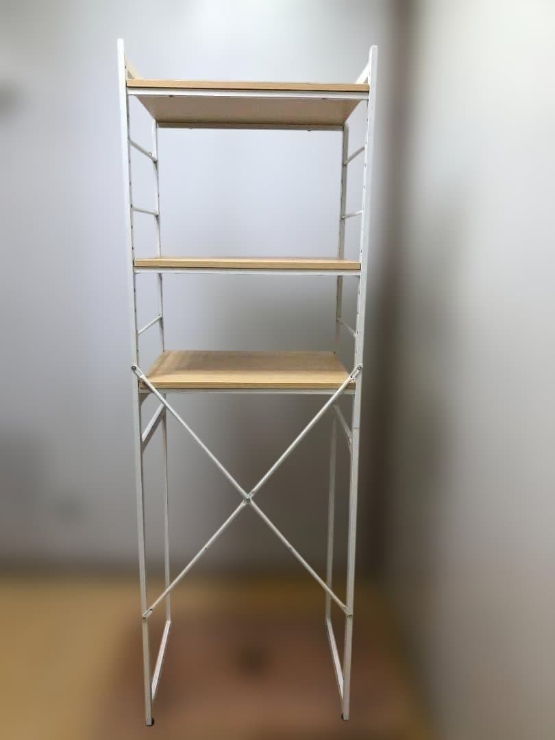 【送料無料】ラック 棚 木目調 棚板付き スチールラック 88142-4-020