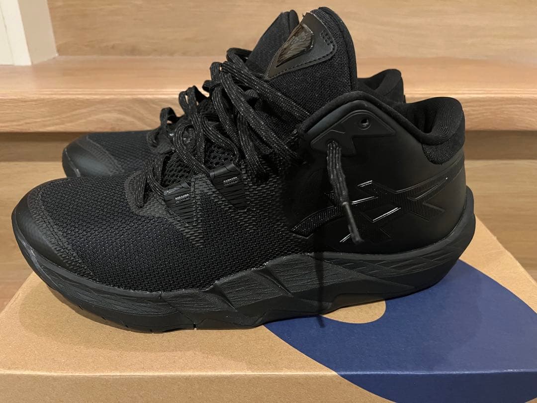 アシックス アンプレアルス2 ミッド ブラック 27.5cm