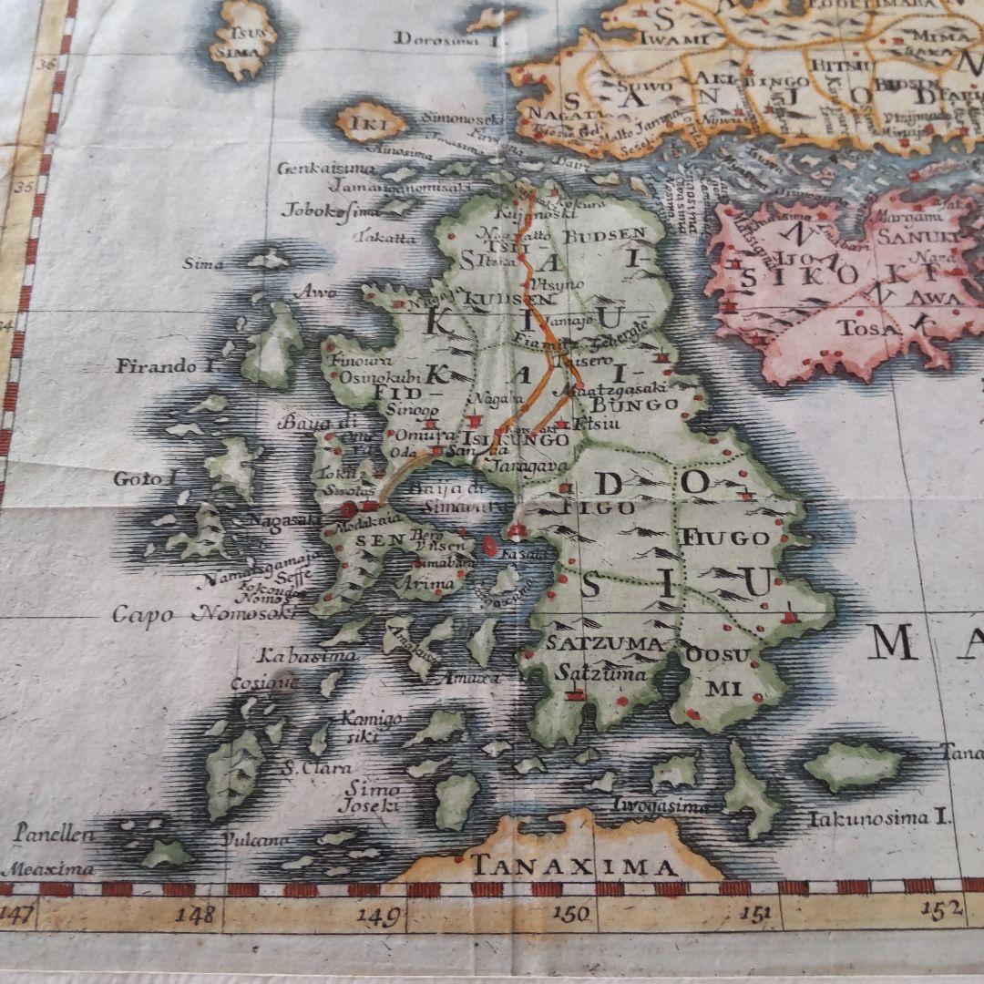 ①、古版　日本地図　コレクター向き