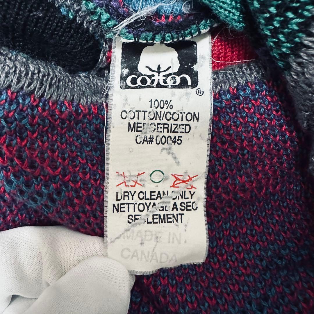 90s 製 TUNDRA 3Dニット セーター COOGI クージー