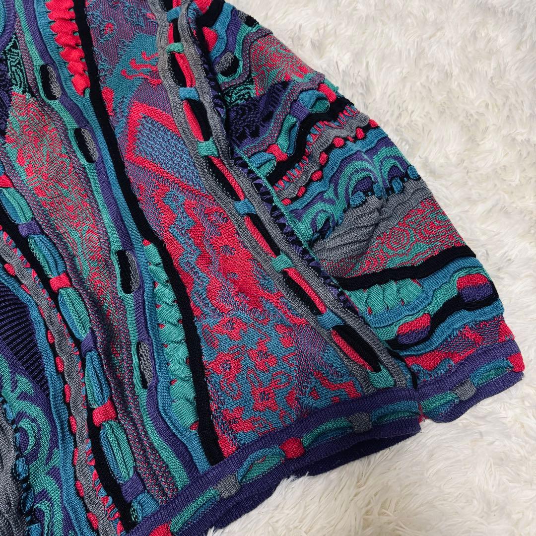 90s 製 TUNDRA 3Dニット セーター COOGI クージー
