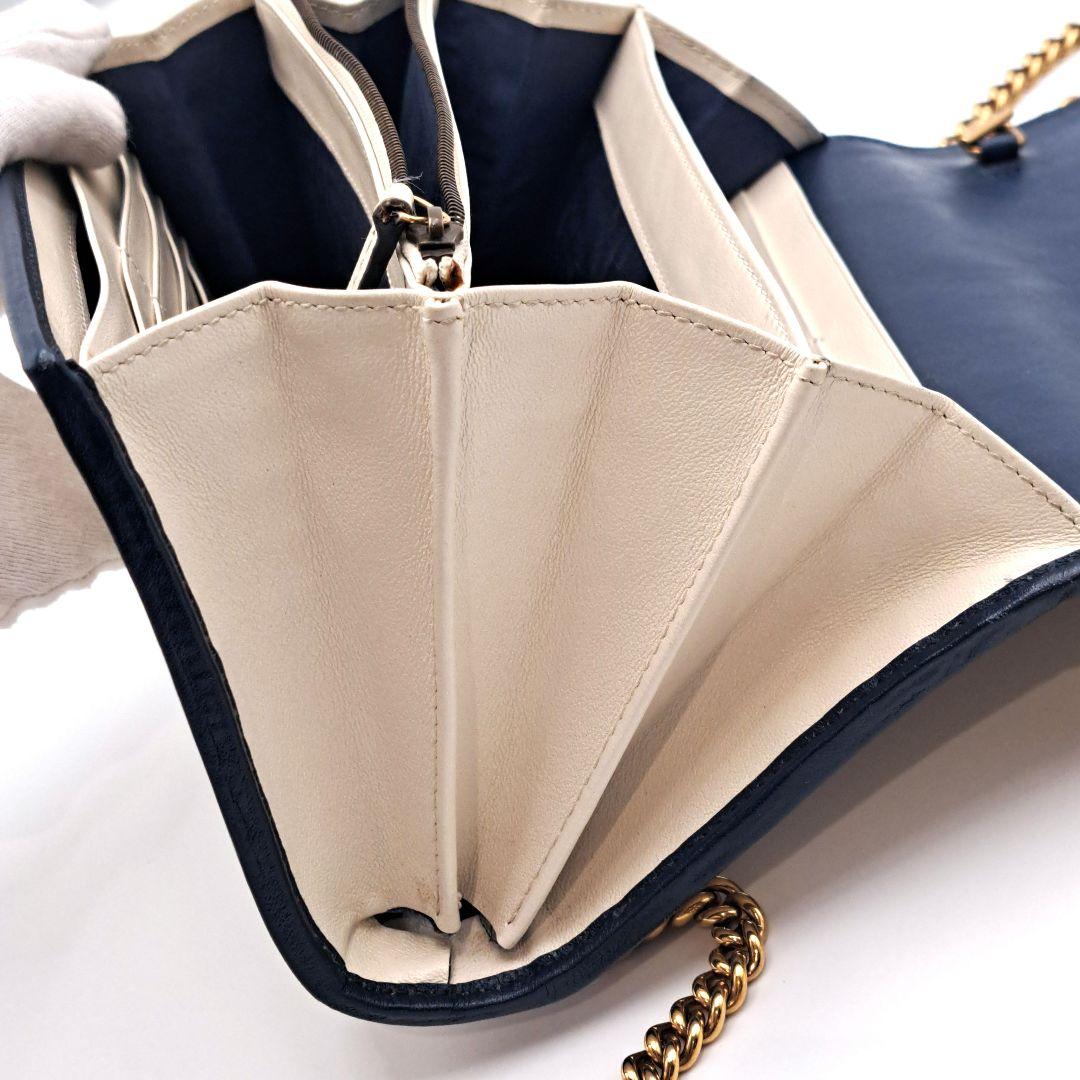 GUCCI　グッチ　GGマーモント チェーンウォレット