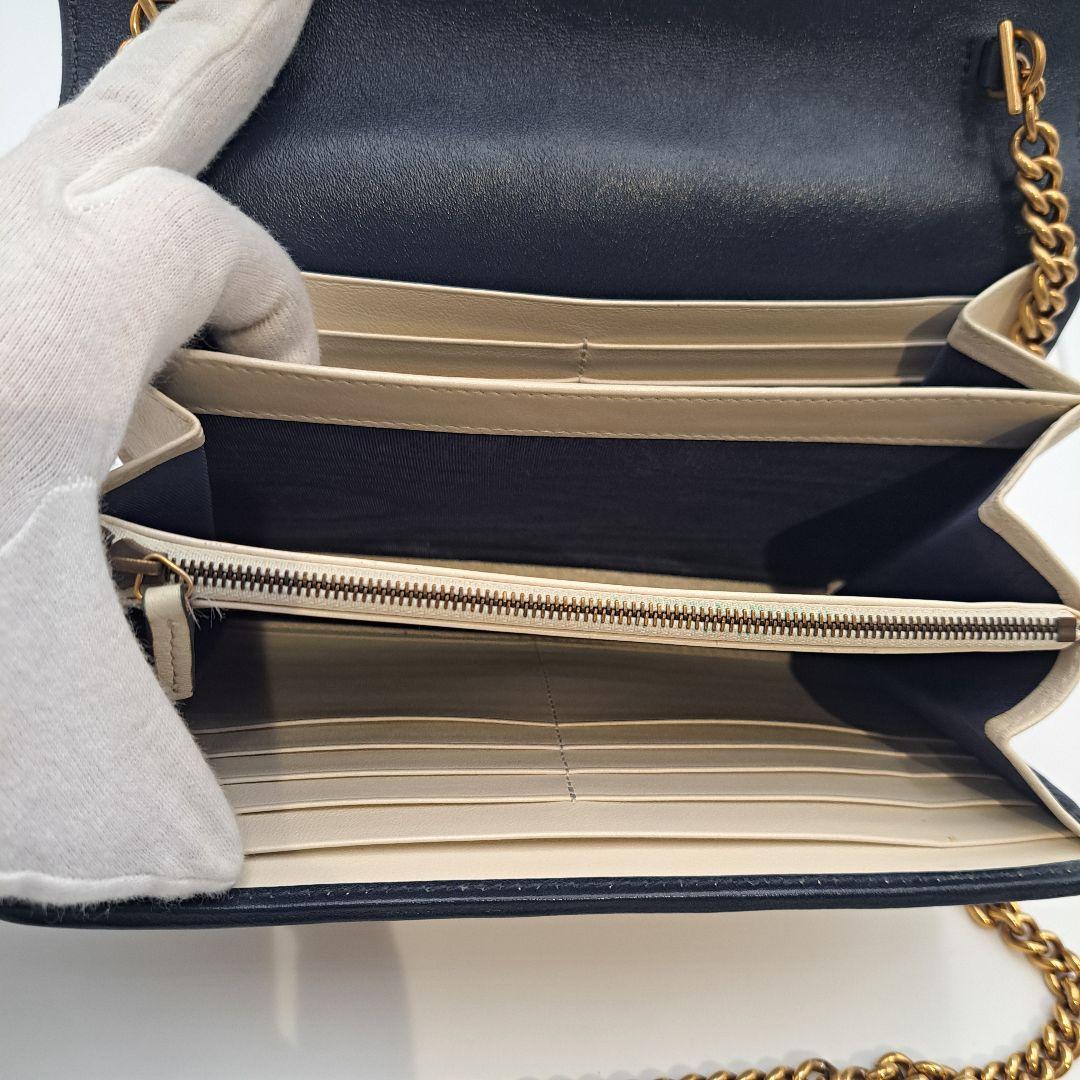 GUCCI　グッチ　GGマーモント チェーンウォレット