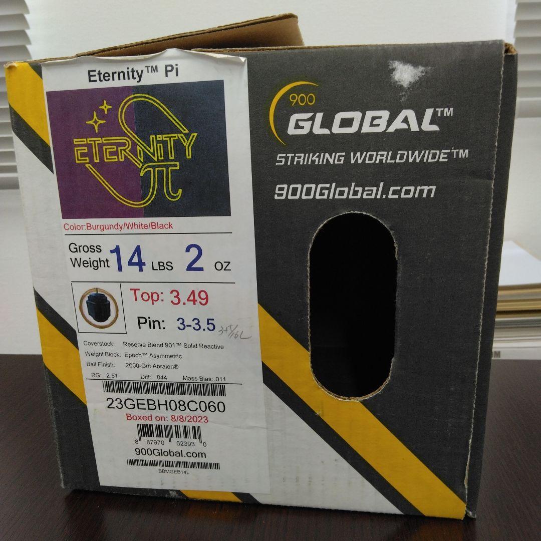 900 Global Eternity Pi ボウリングボール 14p2oz