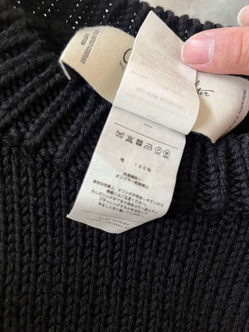 OldeH&Daughter WOOSTEDWOOL クルーネック ネイビー