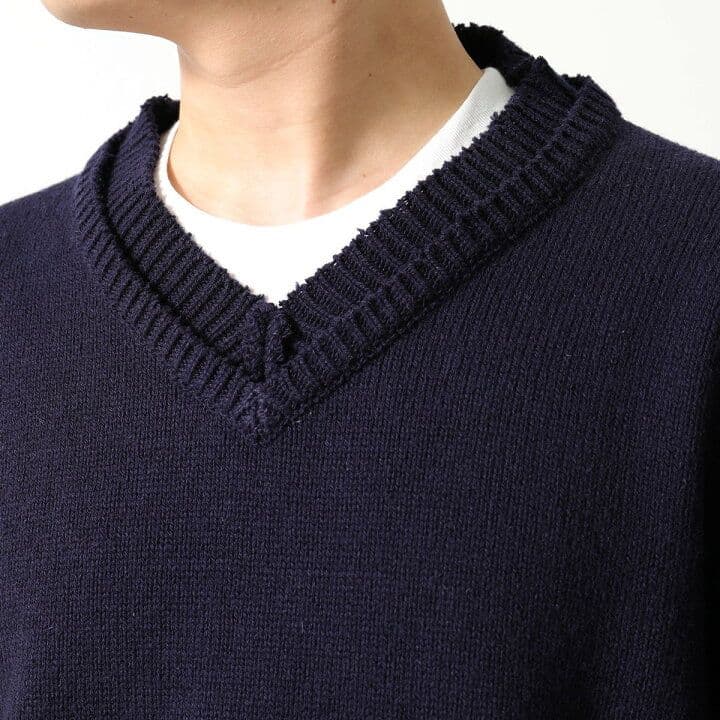 Maison Margiela/2022AW |ニット|ネイビー