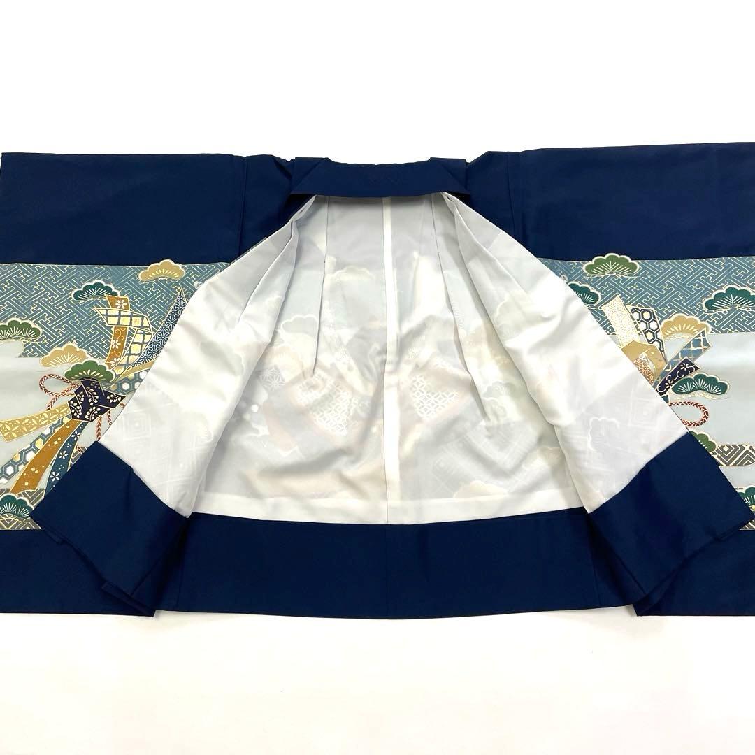 七五三 羽織セット 男の子 羽織 着物 長襦袢 半衿付き 5歳 No.124
