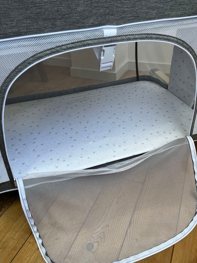 HZDMJ ベビーベッド　添い寝　折りたたみ　ベビーサークル　ゆりかご　説明書付