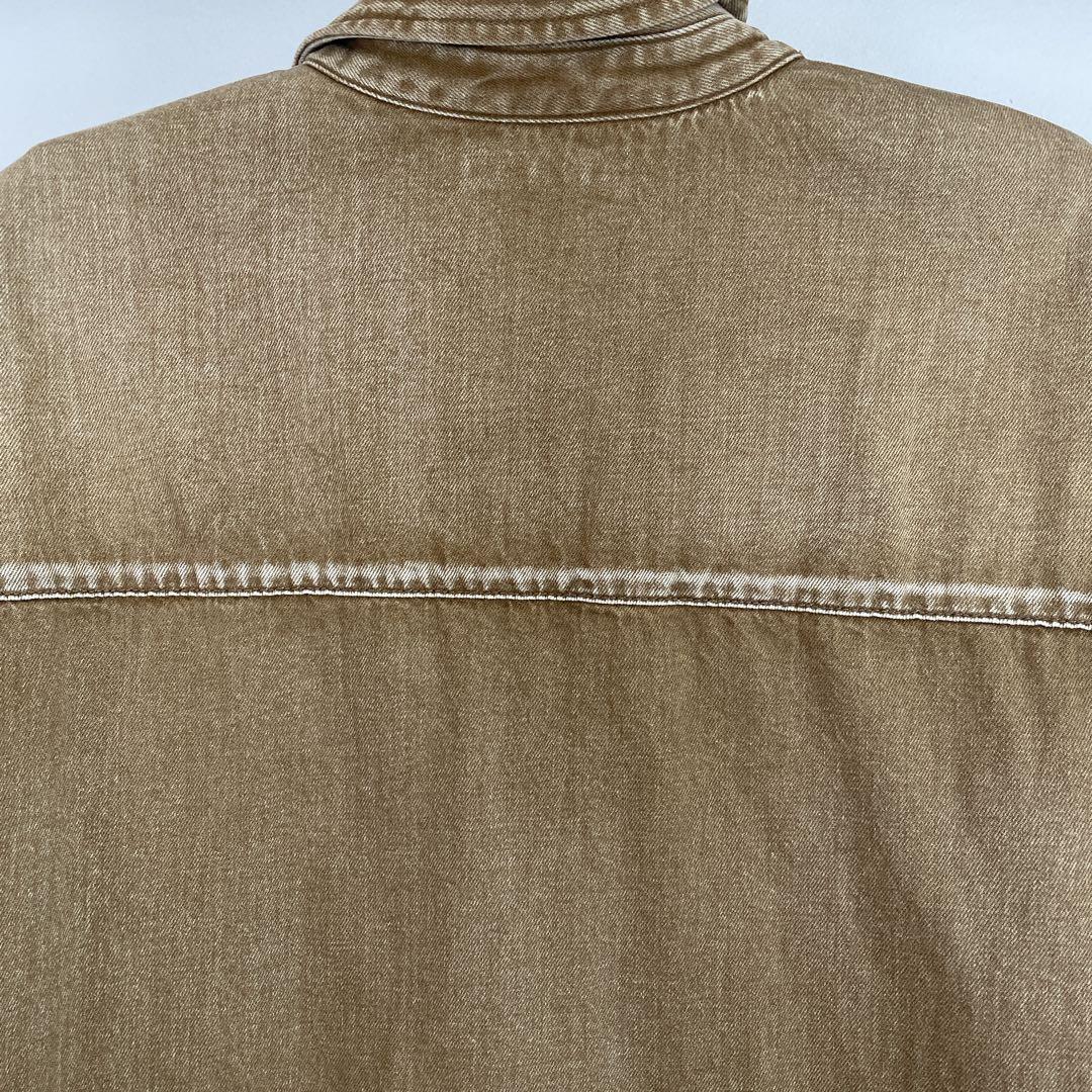 ライトオンスデニムシャツ　　キャメル