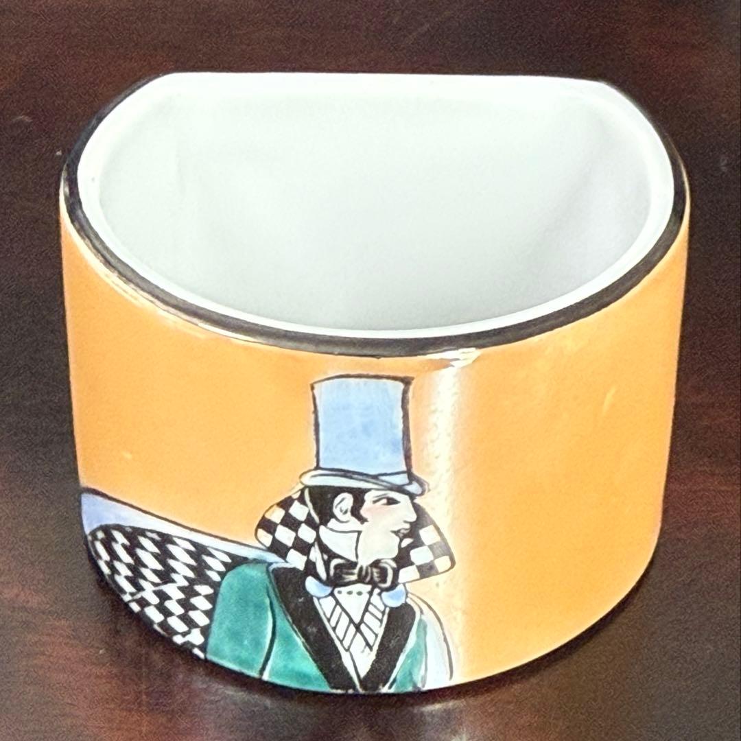 【激レア】オールドノリタケ アールデコ ラスター彩 ナプキンリング ペア紳士淑女